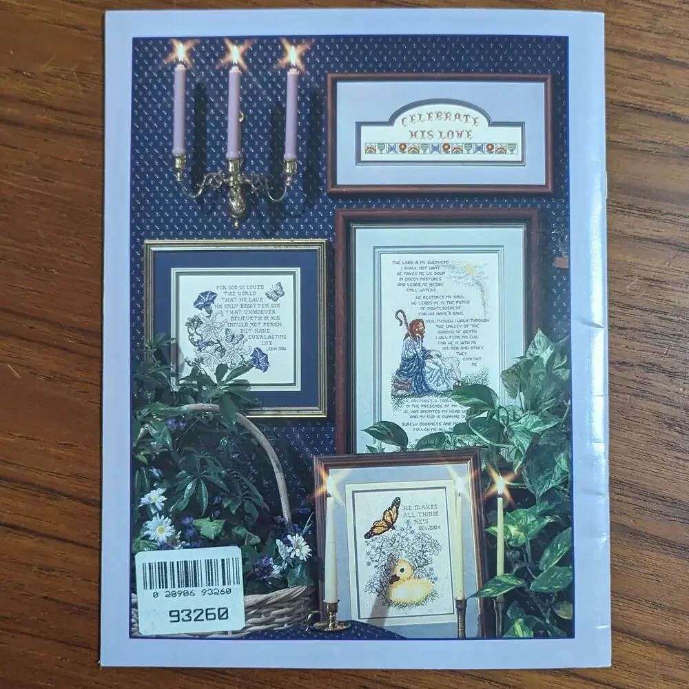 Celebrate His Love Cross Stitch Pattern Book 1987